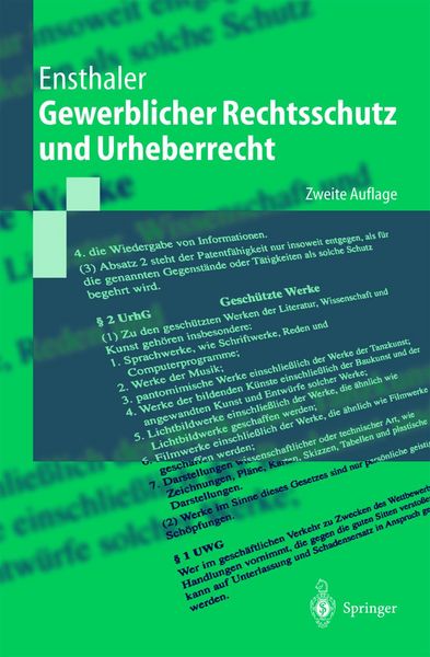 Produktbild: Gewerblicher Rechtsschutz und Urheberrecht