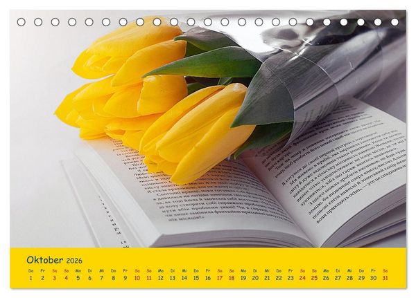 Produktbild: Tulpentraum (Tischkalender 2026 DIN A5 quer), CALVENDO Monatskalender