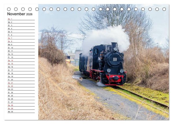 Produktbild: Die Mansfelder Bergwerksbahn (Tischkalender 2026 DIN A5 quer), CALVENDO Monatskalender