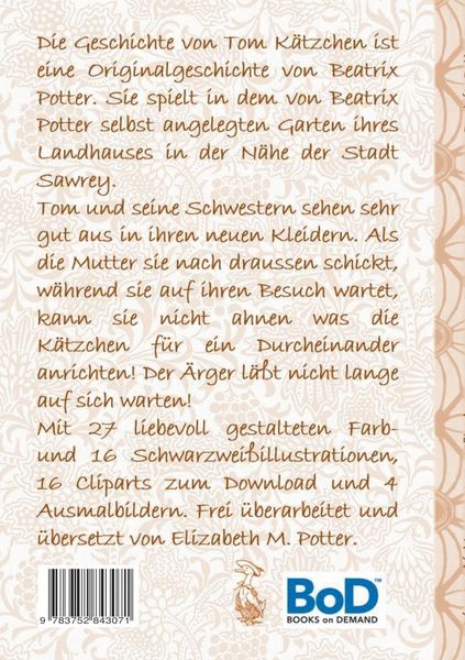 Produktbild: Die Geschichte von Tom K&auml;tzchen (inklusive Ausmalbilder und Cliparts zum Download)