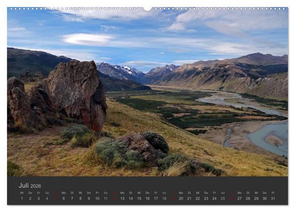 Produktbild: Von Iguaz&uacute; bis Ushuaia - vom Regenwald bis Feuerland (Wandkalender 2026 DIN A2 quer), CALVENDO Monatskalender