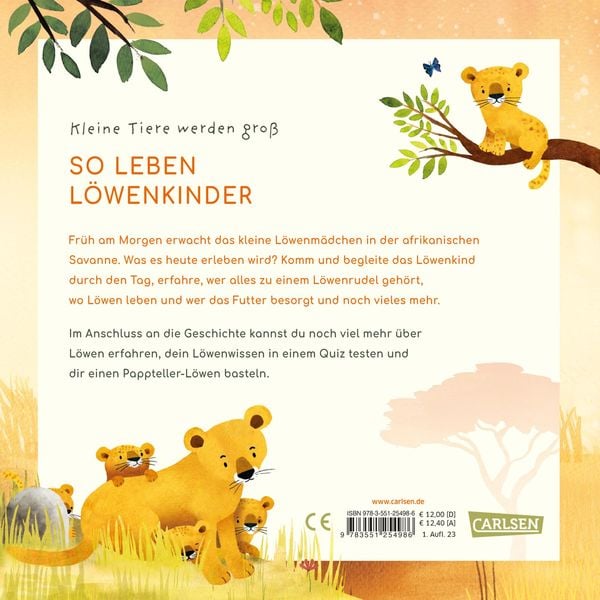 Produktbild: Kleine Tiere werden gro&szlig; - Der L&ouml;we