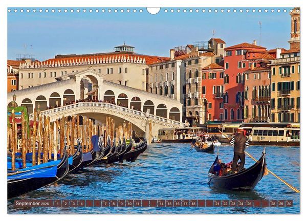 Produktbild: In Sehnsucht Dein Venedig (Wandkalender 2026 DIN A3 quer), CALVENDO Monatskalender