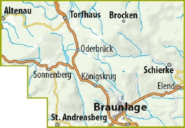 Produktbild: MTB Trail-Karte Harz: Braunlage - Schierke - St. Andreasberg - Brocken