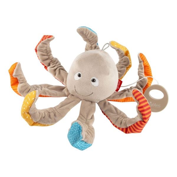 Produktbild: Sigikid 43534 - Baby Spieluhr Pl&uuml;sch-Oktopus/Krake, Melodie: Piraten der Karibik, 12x12x24cm