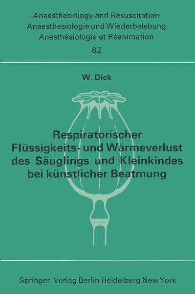 Produktbild: Respiratorischer Fl&uuml;ssigkeits- und W&auml;rmeverlust des S&auml;uglings und Kleinkindes bei k&uuml;nstlicher Beatmung