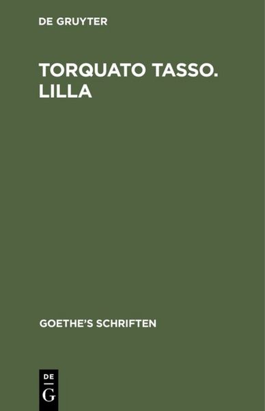 Produktbild: [Torquato Tasso. Lila]