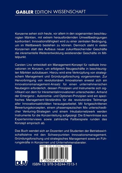Produktbild: Konzern als Gr&uuml;nder-Unternehmen
