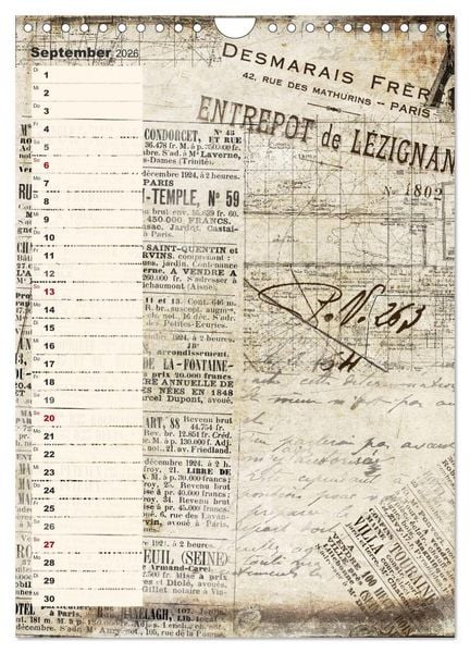 Produktbild: Vintage Welten (Wandkalender 2026 DIN A4 hoch), CALVENDO Monatskalender