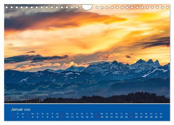 Produktbild: Wo das Allg&auml;u am sch&ouml;nsten ist (Wandkalender 2026 DIN A4 quer), CALVENDO Monatskalender