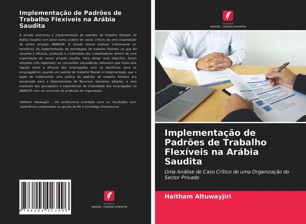 Produktbild: Implementa&ccedil;&atilde;o de Padr&otilde;es de Trabalho Flex&iacute;veis na Ar&aacute;bia Saudita