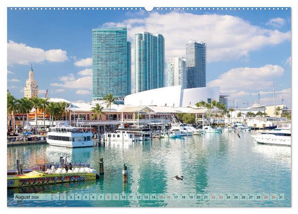 Produktbild: GEOclick calendar: Florida (hochwertiger Premium Wandkalender 2026 DIN A2 quer), Kunstdruck in Hochglanz
