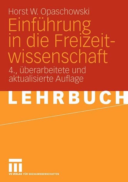 Produktbild: Einf&uuml;hrung in die Freizeitwissenschaft
