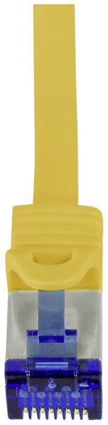 Produktbild: LogiLink C6A077S RJ45 Patchkabel CAT 6a S/FTP 5.00m Gelb 1St.