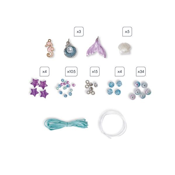 Produktbild: Meerjungfrauen-Schmuck &ndash; Bastelset f&uuml;r Kinder (6 Schmuckst&uuml;cke)