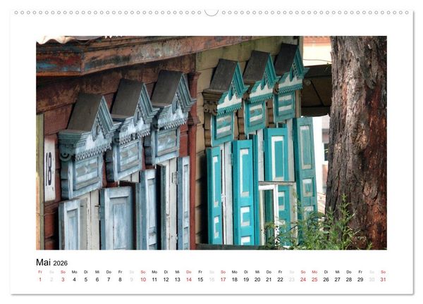 Produktbild: Holzh&auml;user in Irkutsk (Wandkalender 2026 DIN A2 quer), CALVENDO Monatskalender