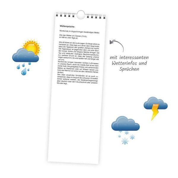 Produktbild: TR&Ouml;TSCH - Streifenkalender Wetterkalender 2027 Notizkalender