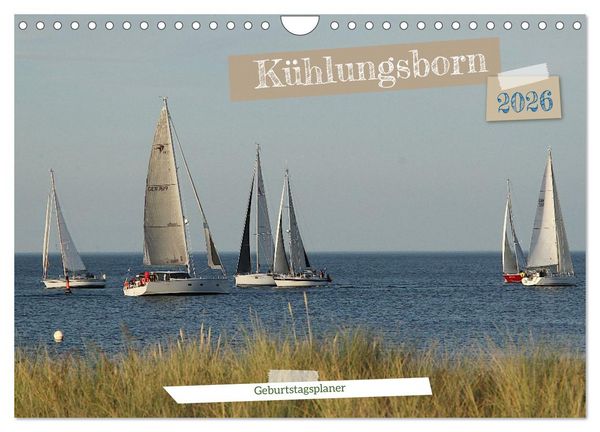 Produktbild: K&uuml;hlungsborn Geburtstagsplaner (Wandkalender 2026 DIN A4 quer), CALVENDO Monatskalender