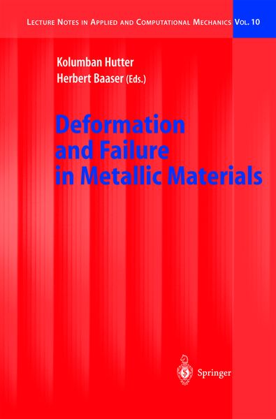 Produktbild: Deformation and Failure in Metallic Materials