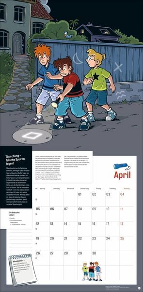 Produktbild: Die drei ??? Kids Broschurkalender 2027