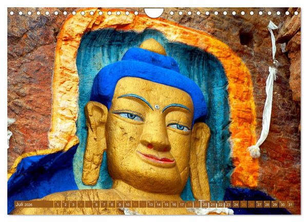 Produktbild: Mystische Wesen &ndash; Buddhistische Kunst im Himalaya (Wandkalender 2026 DIN A4 quer), CALVENDO Monatskalender