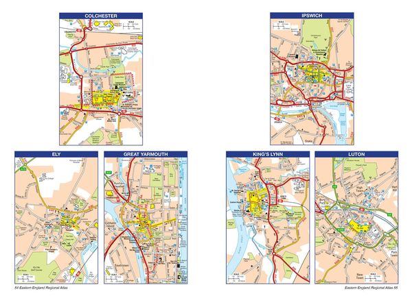 Produktbild: Eastern England A-Z Road Atlas