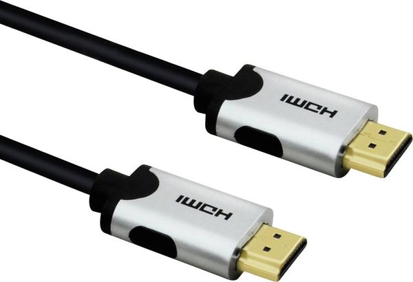 Value HDMI Anschlusskabel HDMI-A Stecker, HDMI-A Stecker 2.00 m Schwarz 11.99.5942 10K UHD, 8K UHD, doppelt geschirmt HD