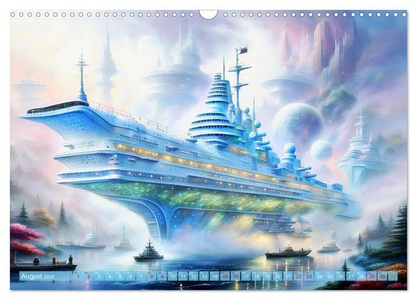 Produktbild: Gigantic ships - Journey into the future (Wall Calendar 2026 DIN A3 landscape), CALVENDO 12 Month Wall Calendar