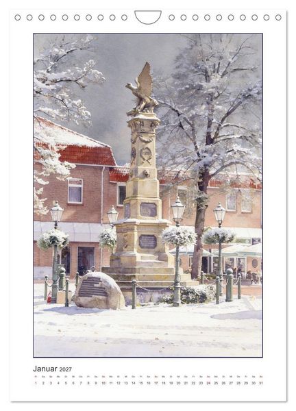 Produktbild: Hafen und Altstadt - Leer in Ostfriesland (Wandkalender 2027 DIN A4 hoch), CALVENDO Monatskalender