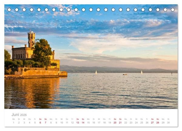 Produktbild: BODENSEE Drei L&auml;nder - ein See (Tischkalender 2026 DIN A5 quer), CALVENDO Monatskalender