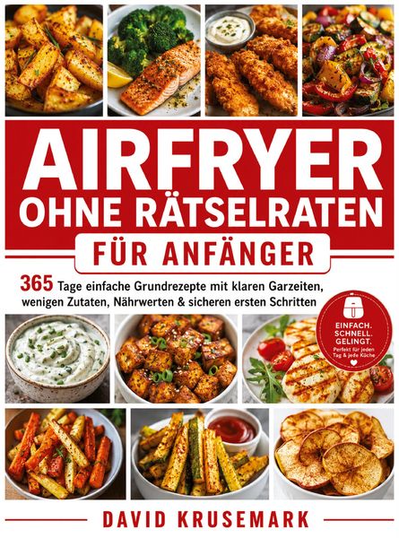 Produktbild: Airfryer ohne R&auml;tselraten f&uuml;r Anf&auml;nger