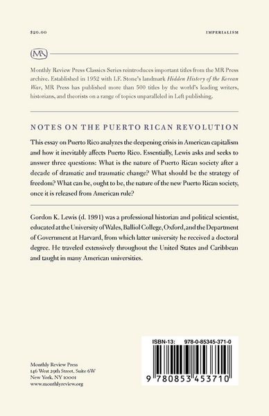 Produktbild: Notes on the Puerto Rican Revolution