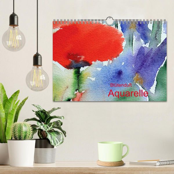 Produktbild: Bl&uuml;tenduft Aquarelle (Wandkalender 2026 DIN A4 quer), CALVENDO Monatskalender