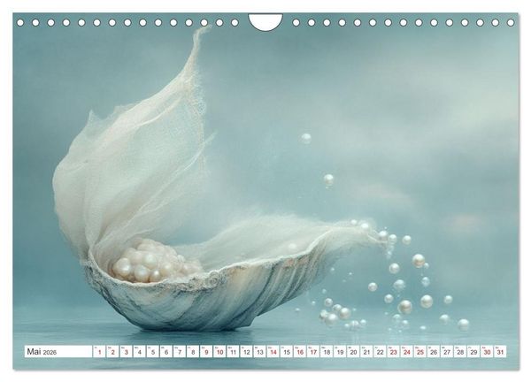 Produktbild: Sandgefl&uuml;ster und Muschelzauber (Wandkalender 2026 DIN A4 quer), CALVENDO Monatskalender