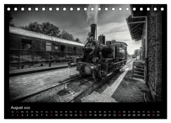 Produktbild: Dampflokomotiven (Tischkalender 2026 DIN A5 quer), CALVENDO Monatskalender