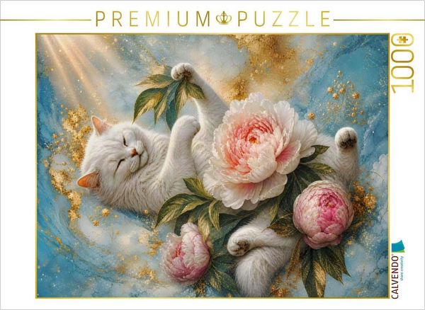 CALVENDO Puzzle Samtpfoten Spiel | 1000 Teile Lege-Größe 64 × 48 cm Foto-Puzzle für glückliche Stunden