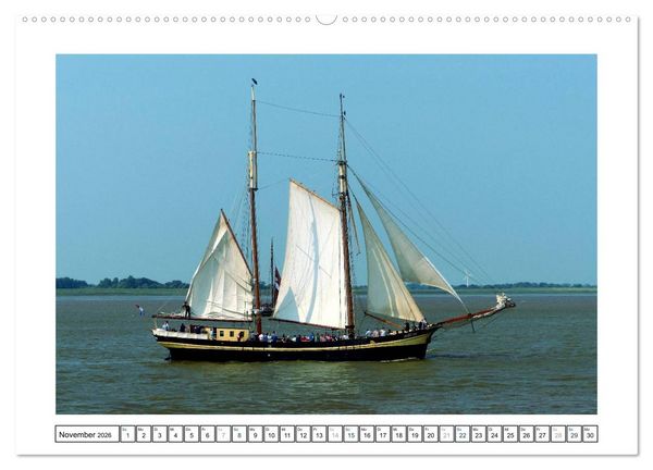 Produktbild: Segelspektakel in Bremerhaven. Die Sail (hochwertiger Premium Wandkalender 2026 DIN A2 quer), Kunstdruck in Hochglanz
