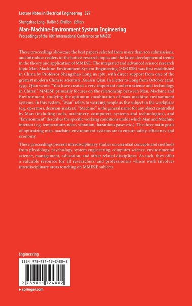 Produktbild: Man-Machine-Environment System Engineering