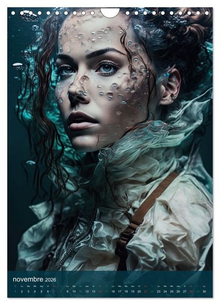 Produktbild: Femmes Aquatiques (Calendrier mural 2026 DIN A4 horizontal), CALVENDO calendrier mensuel