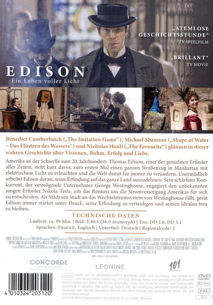 Produktbild: Edison - Ein Leben voller Licht