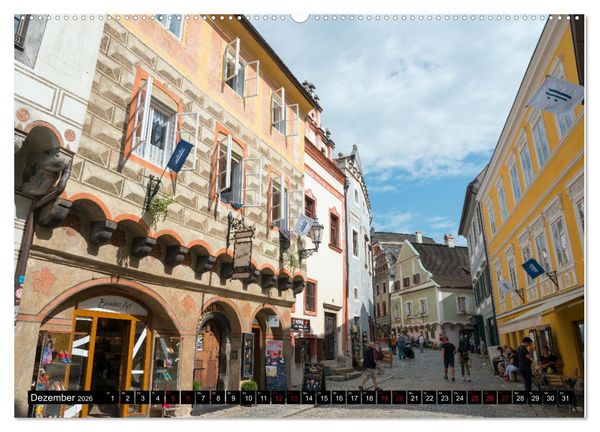 Produktbild: Cesk&yacute; Krumlov - B&ouml;hmisch Krumau (Wandkalender 2026 DIN A2 quer), CALVENDO Monatskalender