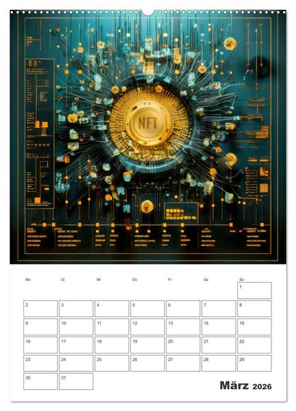 Produktbild: KRYPTO Cooler Terminplaner (Wandkalender 2026 DIN A2 hoch), CALVENDO Monatskalender