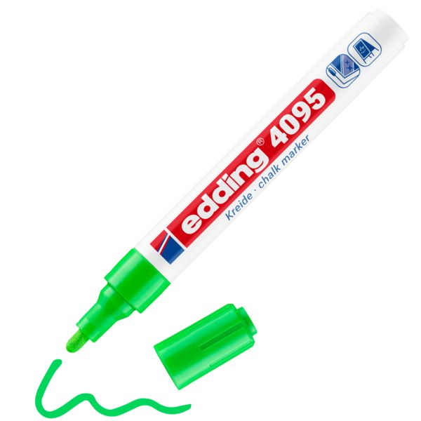 Produktbild: Edding 4095 4-4095011 Kreidemarker Hellgr&uuml;n 4 mm, 15mm