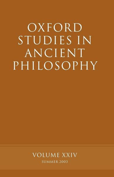 Produktbild: Oxford Studies in Ancient Philosophy