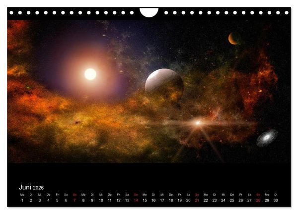 Produktbild: Kosmische Panoramen (Wandkalender 2026 DIN A4 quer), CALVENDO Monatskalender