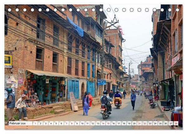 Produktbild: LALITPUR, die alte K&ouml;nigsstadt (Tischkalender 2026 DIN A5 quer), CALVENDO Monatskalender