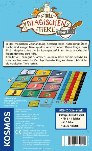 KOSMOS - Die Schule der magischen Tiere - Ermittelt, Klarer Fall, Murphy!