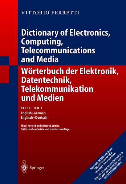 Produktbild: W&ouml;rterbuch der Elektronik, Datentechnik, Telekommunikation und Medien