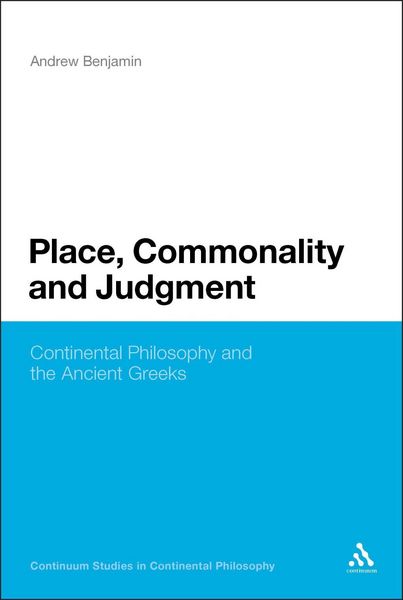 Produktbild: Place, Commonality and Judgment