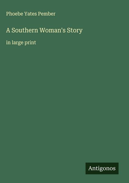 Produktbild: A Southern Woman's Story